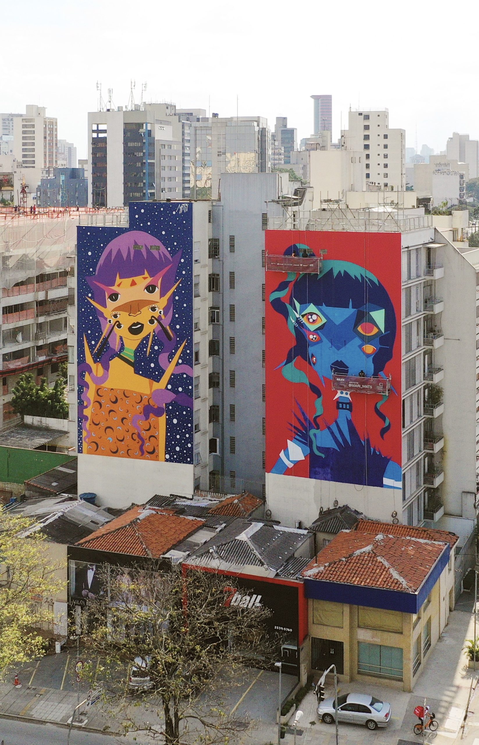 Foto que ilustra matéria sobre NaLata Festival mostra empena feita na edição de 2020