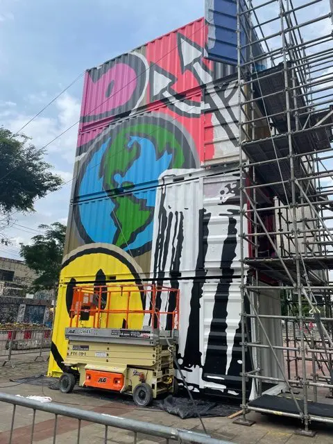 Foto que ilustra matéria sobre NaLata Festival mostra Torre QuintoAndar, parte da edição de 2021