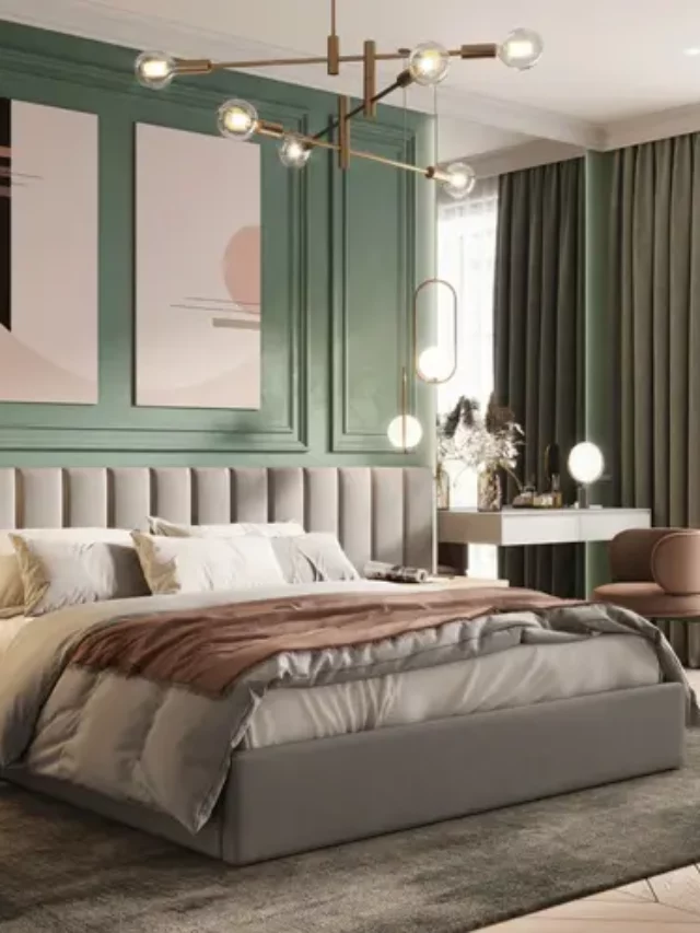 Foto de um quarto feminino moderno.