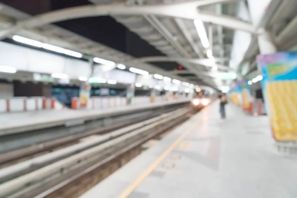 Imagem de uma estação de metrô para ilustrar matéria sobre como chegar ao aquário de SP